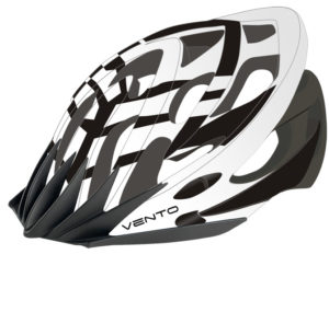 Casco White-Black / Black-Red